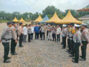 Kapolres Rohil Tinjau Lokasi Acara Tabligh Akbar Dan Kampanye Paslon BERMARWAH Dan BIJAK