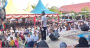 Ribuan Pendukung Tumpah Ruah Hadiri Kampanye dan Tabligh Akbar H. Bistamam-Jhony Charles di Bagansiapiapi