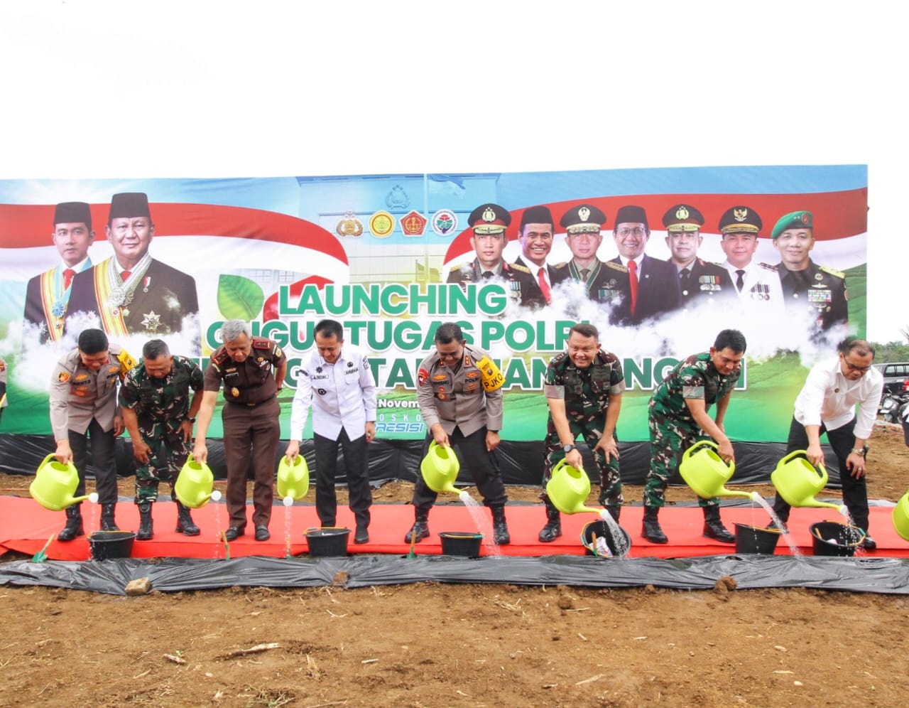 Kasdam I/BB Hadiri Launching Gugus Tugas Polri Mendukung Ketahanan Pangan di Polda Sumut 