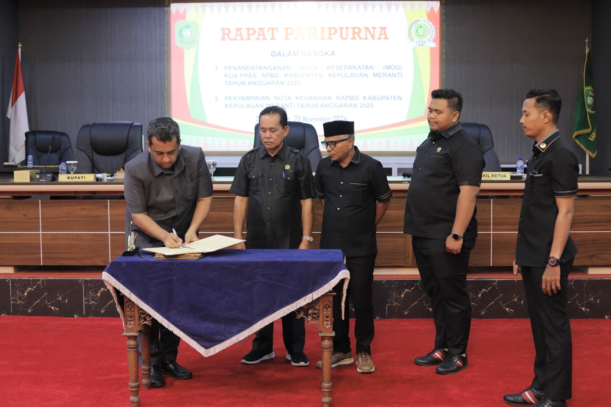 DPRD dan Pemkab Kepulauan Meranti Tandatangani Nota Kesepakatan KUA-PPAS APBD 2025 Sebesar Rp 1,3 Triliun