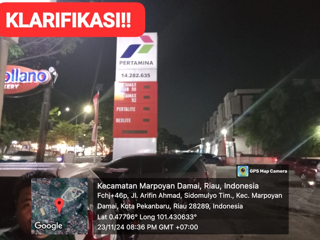 Klarifikasi Terkait Insiden di SPBU 14.282.635