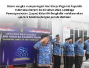 Dalam Rangka HUT KORPRI KE-53, Lapas Kelas IIA Bengkalis Gelar Upacara