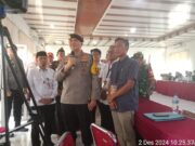 Ketua Saksi Paslon Bijak Dampingi Kapolda Riau di Penghitungan Pleno KPU Rohil