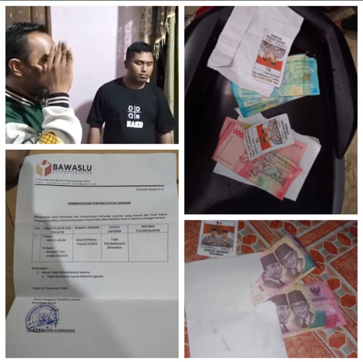 Masyarakat Pujud Tuding Panwascam Melindungi Pelaku Money Politik, Siap Tempuh Jalur Nasional