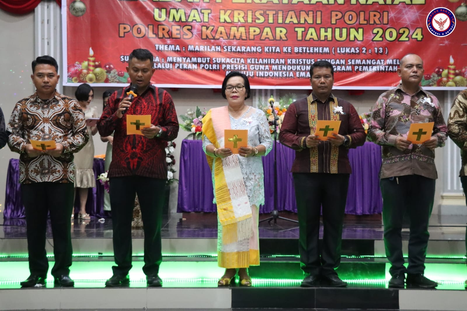 Polres Kampar Rayakan Natal dengan Semangat Melayani dan Peduli, Berbagi Kebahagiaan dengan Anak Yatim dan Purnawirawan