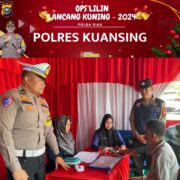 Sat Lantas Polres Kuansing Gelar Pengecekan Kesehatan Pengemudi Bus dan Travel Dalam Rangka OPS Lilin LK 2024