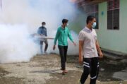 Cegah Penyakit DBD, Rutan Siak Gandeng Dinas Kesehatan Lakukan Fogging di Blok Hunian Hingga Rumah Dinas Pegawai