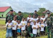 Jalin Toleransi Umat Beragama : Satgas Yonif 641/Bru Hadiri Perayaan 170 Tahun Injil Masuk Papua di Gereja Klasis Nawa Wirway