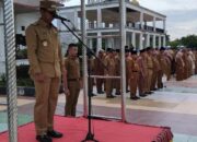 Wakil Bupati Rokan Hilir Hadiri Upacara Bersama di Lingkungan Pemkab Rohil