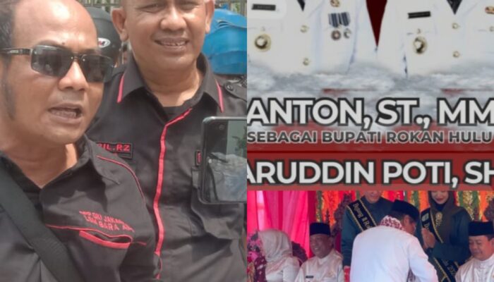 Sekjen DPP Dan Ketua DPD LSM BARA API Riau Mengucapkan Selamat Atas Pelantikan Serta Siap Mendukung Program 100 Hari Kepemimpinan Bupati Rohul Anton – Poti