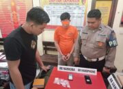 Polsek Rambah Hilir Tangkap Residivis Narkoba Jenis Sabu