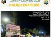 Sat Lantas Polres Kuansing Patroli Subuh dan Pengaturan Lalu Lintas Dalam Operasi Tertib Ramadhan Lancang Kuning 2025