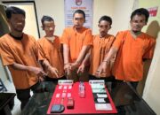 Sat Resnarkoba Polres Kampar Ringkus 5 Orang di Muara Jalai, 6,62 Gram Sabu Diamankan!