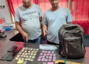 Polsek Kampar Kiri Ringkus Dua Pelaku Peredaran Sabu di Kebun Sawit, 53,11 Gram Sabu Diamankan!