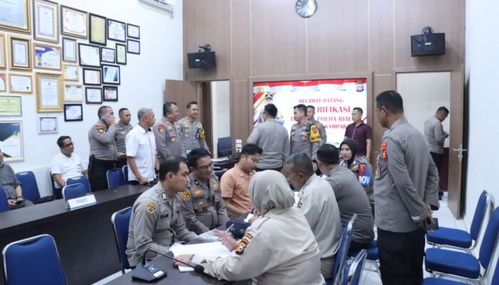 Tim Itwasda Polda Riau Verifikasi Serah Terima Jabatan Kapolres Kampar, Pastikan Kelancaran dan Transparansi Proses