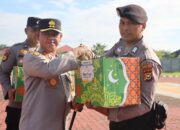 Apel Dan Penyerahan Bingkisan Lebaran, Wujud Kepedulian Polres Rokan Hulu