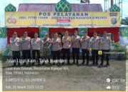 Kapolres Kuansing Tinjau Pos Pelayanan Ops Ketupat Lancang Kuning 2025 di Desa Tanjung Pauh