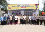 Polres Kuansing Kunjungan Bersama Forkopimda Kab Kuansing ke Pos PAM Ketupat Lancang Kuning 2025 di Desa Kasang Kecamatan Kuantan Mudik