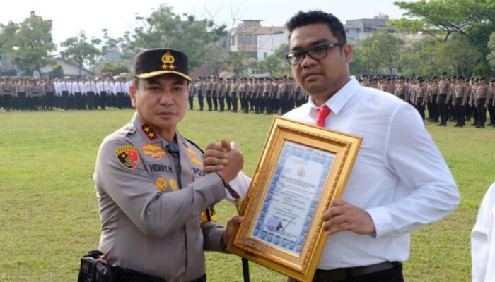 Ungkap 200 Kg Sabu, AKBP Bobby Diberi Penghargaan Oleh Kapolda