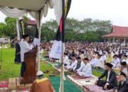 Polres Kuansing Laksanakan Pengamanan Sholat Idul Fitri 1446 H Dalam Rangka Ops Ketupat Lancang Kuning 2025