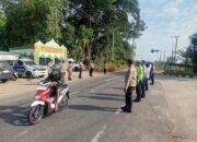 Dibawah Komando AKBP Budi; Polres Rohul Gencar Lakukan Pengaturan Lalu Lintas Di Pos Pelayanan Mudik Lebaran