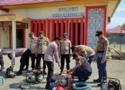 Polsek Bonai Darussalam Siap Hadapi Perubahan Cuaca, Periksa Kesiapan Peralatan Damkar