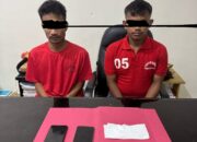 Miliki Sabu 9,60 gram, Dua Pemuda Kampung Bukit Dibekuk Personil Satresnarkoba Polres Rohul