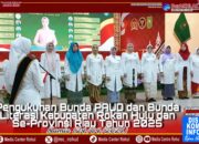 dr Yeni Dwi Putri Anton Resmi di Kukuhkan Sebagai Bunda PAUD dan Bunda Literasi Rokan Hulu