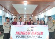 Polsek Tambusai Utara Gelar Giat Minggu Kasih di Tanjung Medan