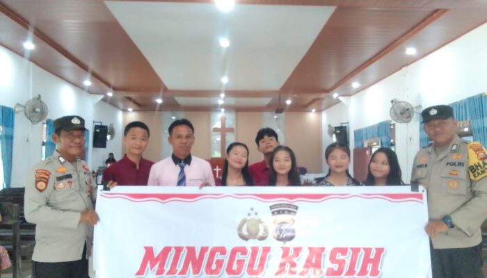 Polsek Tambusai Utara Gelar Giat Minggu Kasih di Tanjung Medan