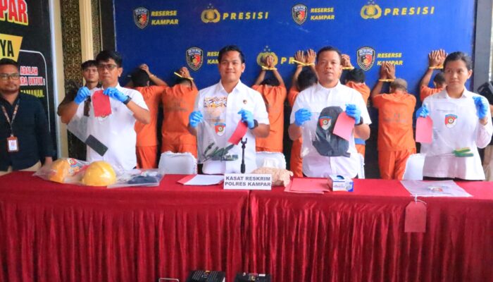 Ekspos Pencurian Tower, Karhutla dan Pencabulan Begini Paparan dari Polres Kampar