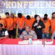 POLDA RIAU KONFERENSI PERS PENGUNGKAPAN KASUS PREMANISME/KEJAHATAN JALANAN HASIL OPERASI PEKAT LANCANG KUNING 2025