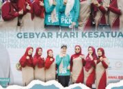 Wakil Ketua TP PKK Kabupaten Rokan Hilir, Indah Septiani, S.AB, mewakili ibu ketua PKK kabupaten Rokan hilir dalam rangka kegiatan Gebyar HKG Ke 53 PkK dan Car Free Day