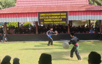Polsek Pangean Hadiri Acara Ziara Imanat Pergelaran Silat Pangean di Laman Silat Pendekar Malin