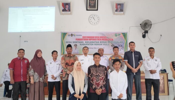Zulfahrianto Ucapkan Selamat Atas Afdan Sukri Sebagai Ketua Koperasi Merah Putih Desa Sontang