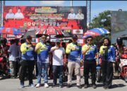 Polres Kampar Amankan Kejurnas Motoprix Bangkinang, Sosialisasi Keselamatan Berlalu Lintas pun Dilakukan