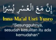 Sesungguhnya Dibalik Kesusahan itu Ada Kemudahan
