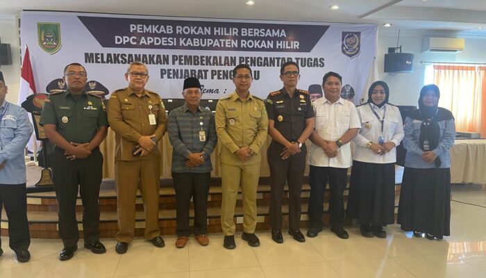 Pemkab Rohil dan Apdesi Gelar Pembekalan Pengantar Tugas Pejabat Penghulu