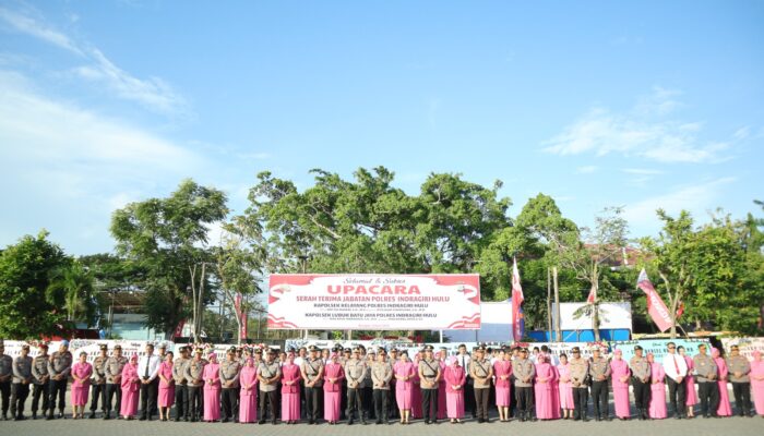 Dua Kapolsek Jajaran Polres Inhu Dirotasi, Ini Pesan Tegas Kapolres Saat Sertijab