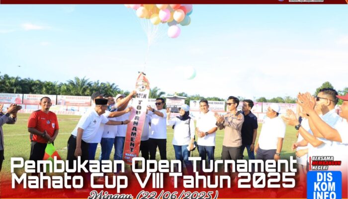 Sepak Bola Mahato Cup VIII Resmi Dibuka Kapolres Rokan Hulu