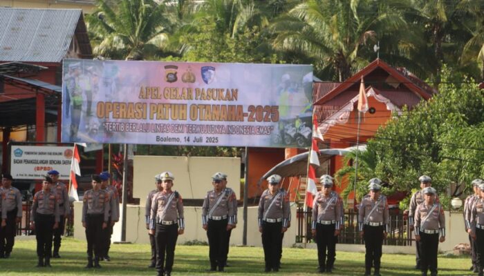 Polres Boalemo Gelar PASUKAN Operasi Kewilayahan Patuh Otanaha 2025