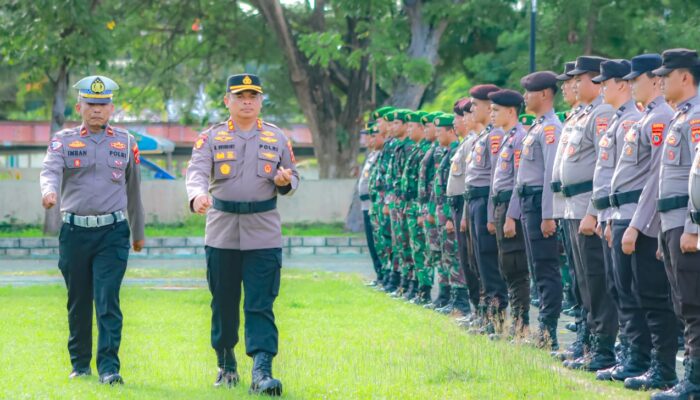 Kapolres Pohuwato Pimpin Upacara Apel Gelar Pasukan Operasi Patuh Otanaha 2025