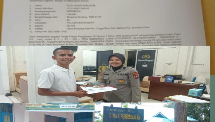 Rizal Bakri Nasution Laporkan Istri Kepala Desa dan Dugaan Penyelewengan Dana Desa Simpang Koje ke Polres Mandailing Natal