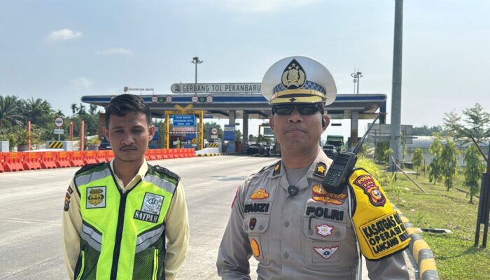 Satgas Gakkum Tindak Pengemudi Ngebut di Tol Pekanbaru–Dumai Gunakan Speed Gun