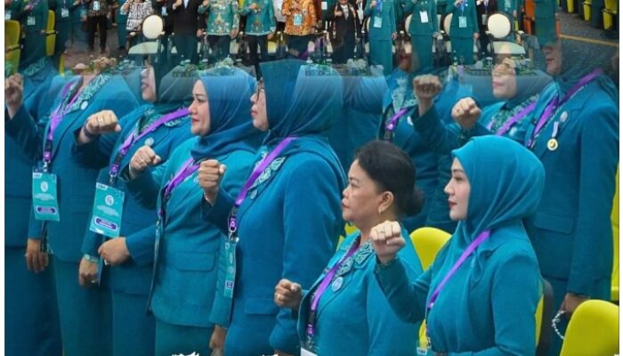 Indah Septiyani Wakili Ketua TP PKK Rohil di Rakernas X dan Puncak HKG PKK ke-53 di Samarinda