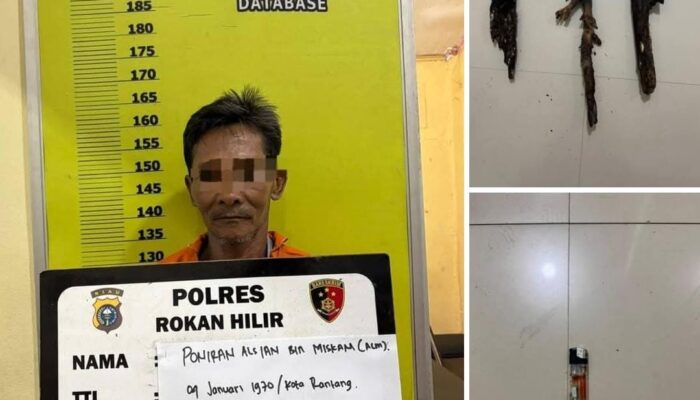 Polres Rokan Hilir Ungkap Kasus Kebakaran Lahan di Bangko Pusako, Satu Tersangka Diamankan