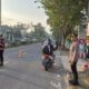 Satlantas Polres Bangka Melakukan Pengaturan Lalu Lintas Di Depan Sekolah, Warga Diimbau Tertib