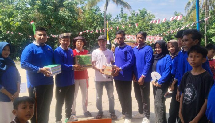 Semarak 17 Agustus, KNPI Kulim Tebar Kepedulian untuk Warga Mentangor