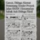 Bongkar Fakta Mengerikan: Tender Proyek Jalan Sabak Auh Menang dengan Alamat Hantu