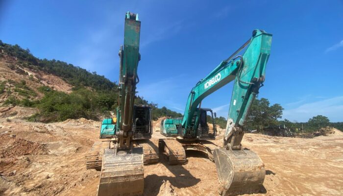 2 Unit Alat Berat dan Tiga Pelaku Penambangan Ilegal Diamankan Polda Babel